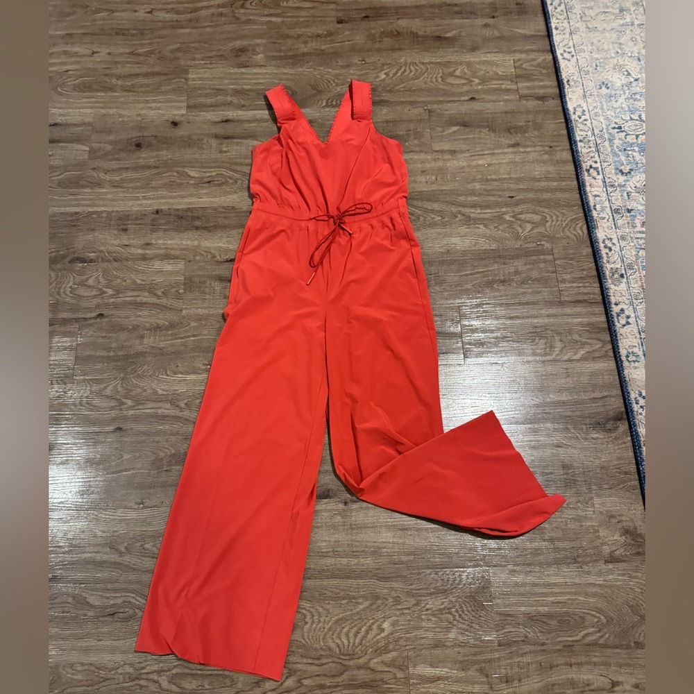 Athleta Vibrant Jumpsuit in “Red Clay”